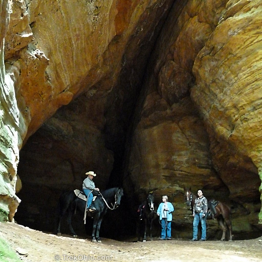 Chirons Cave 201209_riders-and-horses-just-inside-entrance-of-chapel-cave_8001704795