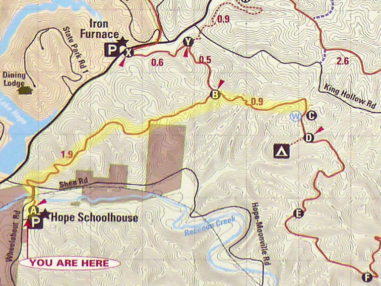 Zaleski State Forest The Backpack Trail from Hope Schoolhouse TrekOhio