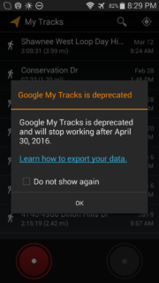 replace google mytracks
